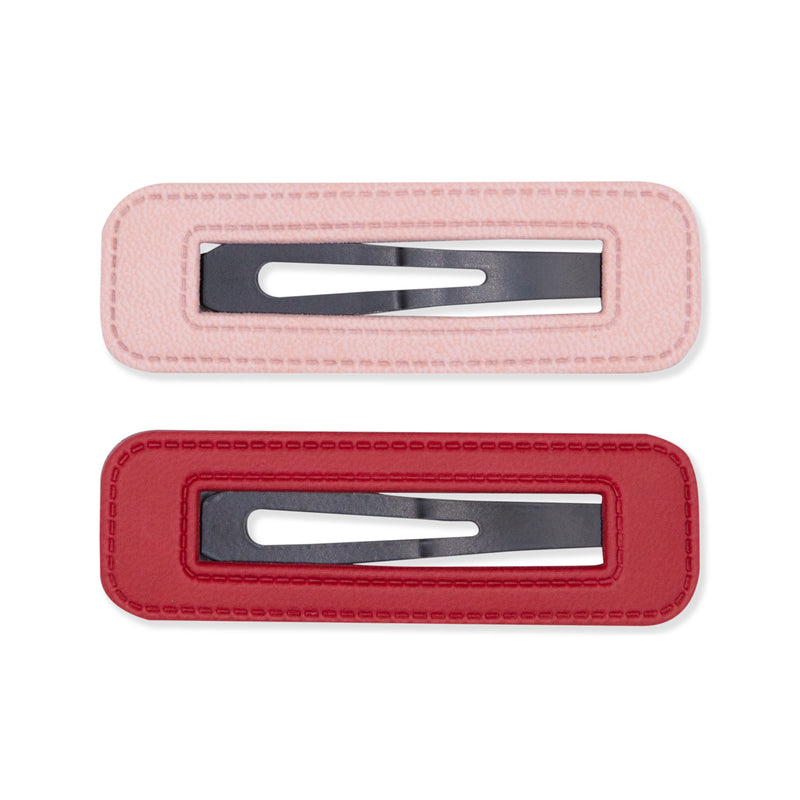 Oh My Hair Set 2 Clips Rosa y Rojo