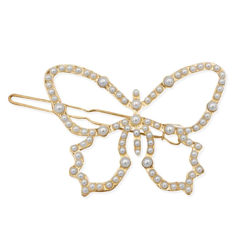 Oh My Hair Clip Mariposa Perlas