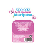 Set de 2 Esponjas Mariposa