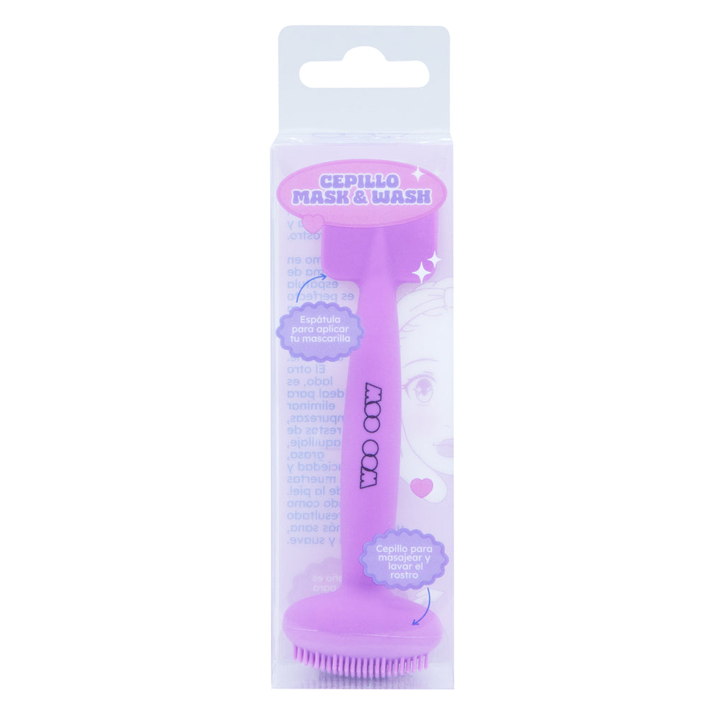 Cepillo Mask & Wash Espátula doble limpiadora