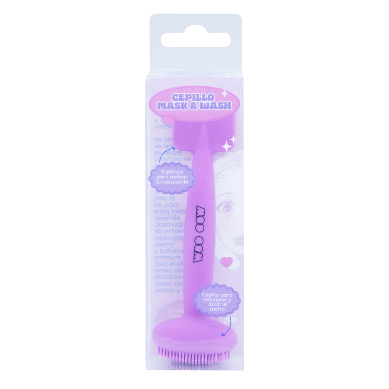 Cepillo Mask & Wash Espátula doble limpiadora