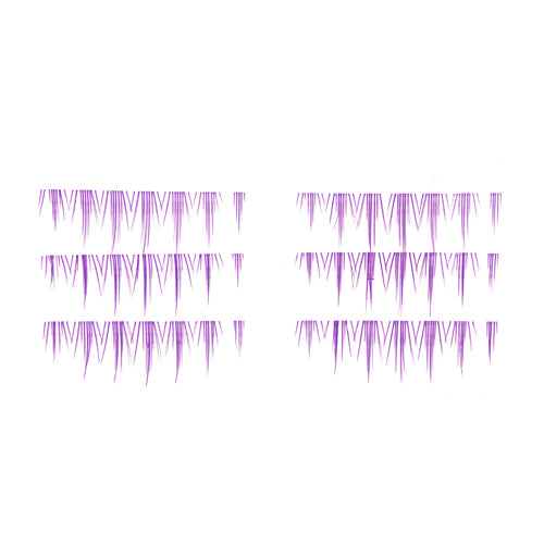 Flash Lash Pestañas Postizas Individuales Morado