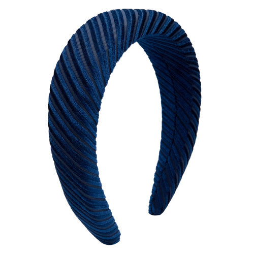 Oh My Hair Diadema Ancha Acolchada Relieve Azul