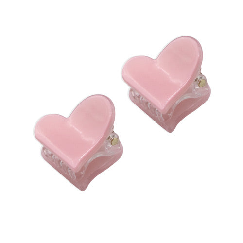 Oh My Hair Set 2 Pinzas Corazones Rosas