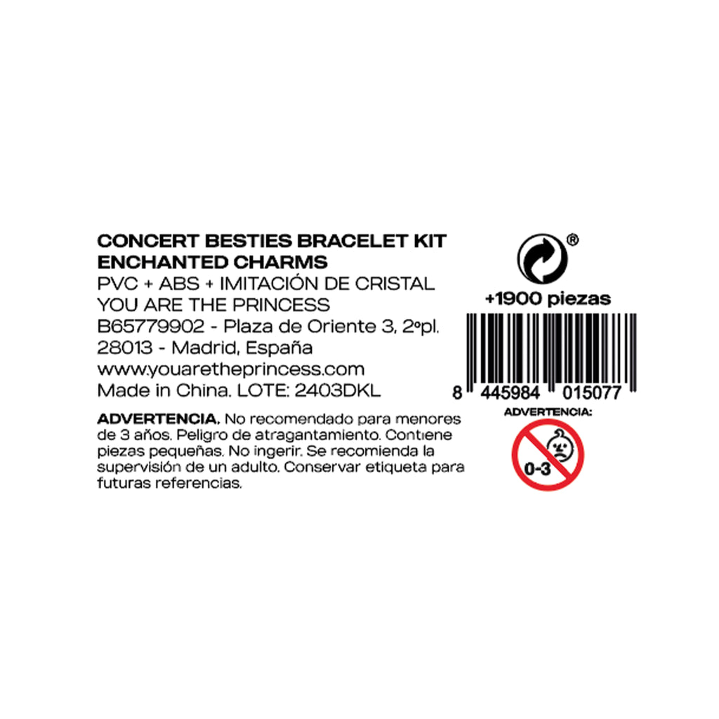 PARTY LAB CONCERT BESTIES BRACELET KIT ENCHANTED CHARMS