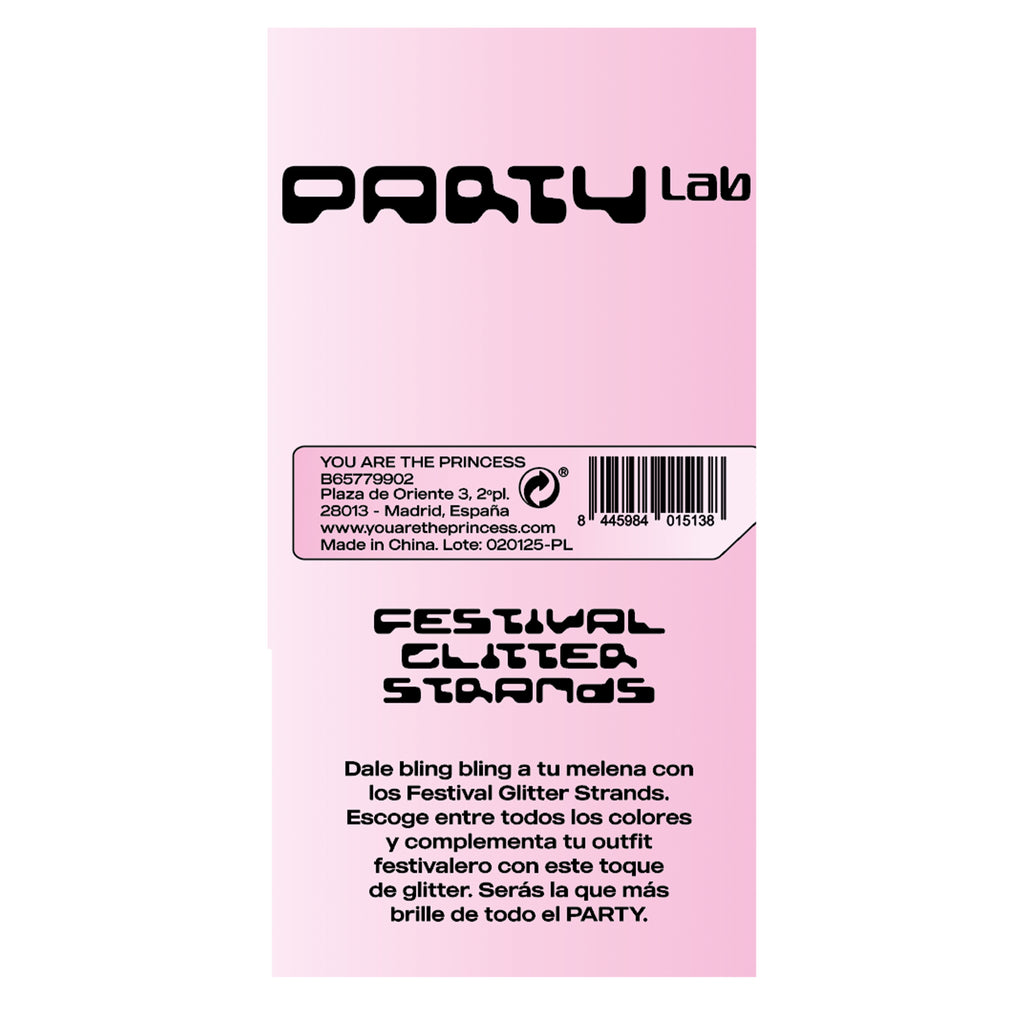 Party Lab Festival Glitter Strands Electric Blue