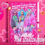 Barbie™ / Princess Magic Pink Scratch Book Cuaderno