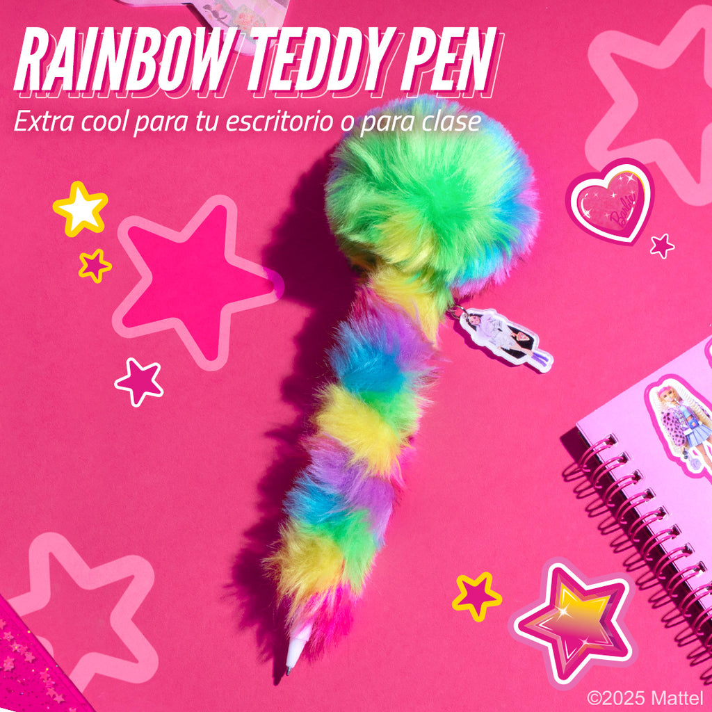 Barbie™ / Princess Rainbow Teddy Pin Bolígrafo