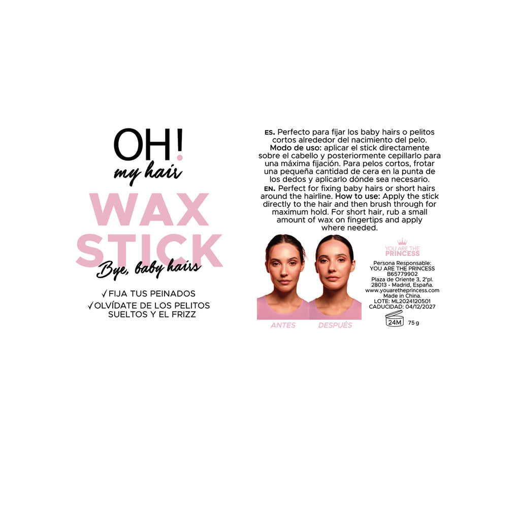 Oh My Hair Wax Stick Fijador de Peinados