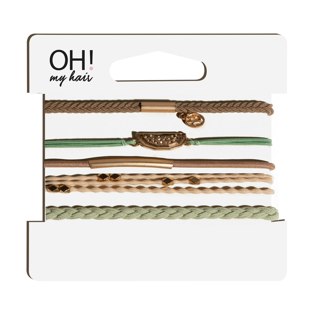 Oh My Hair Set Gomas con Abalorios