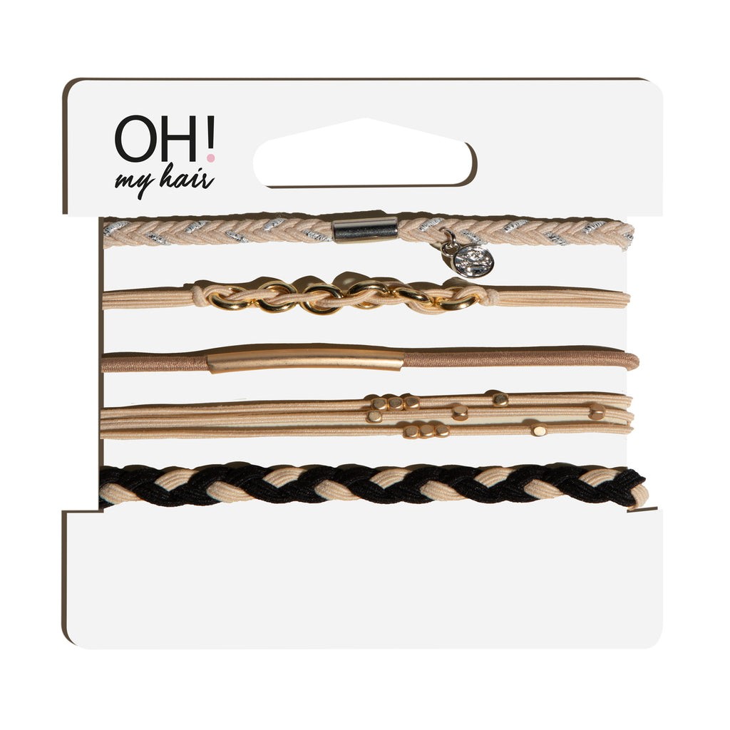 Oh My Hair Set Gomas con Abalorios