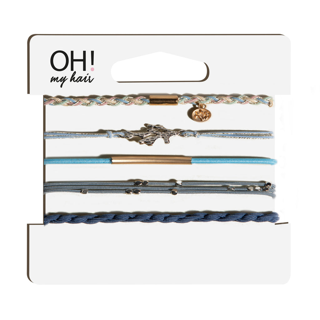 Oh My Hair Set Gomas con Abalorios