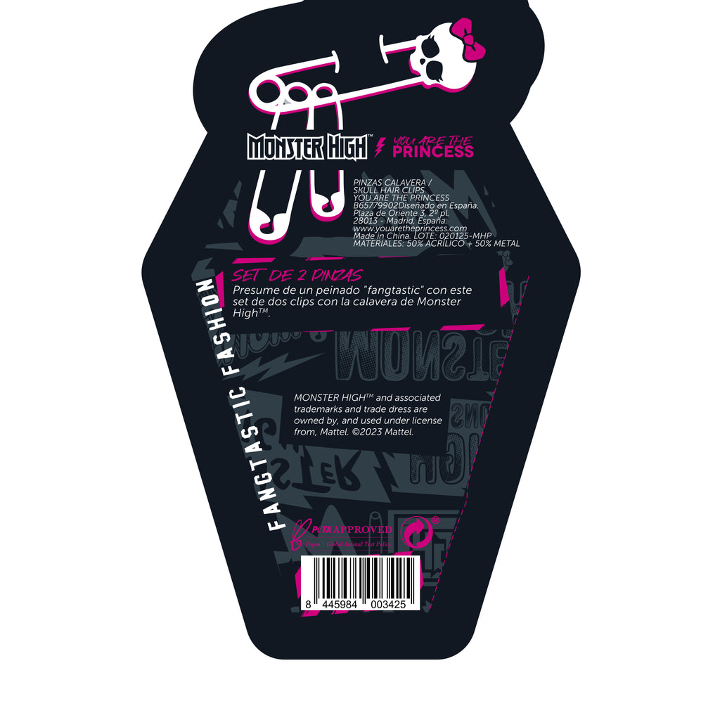 MONSTER HIGH™ / YOU ARE THE PRINCESS SKULL HAIR CLIPS