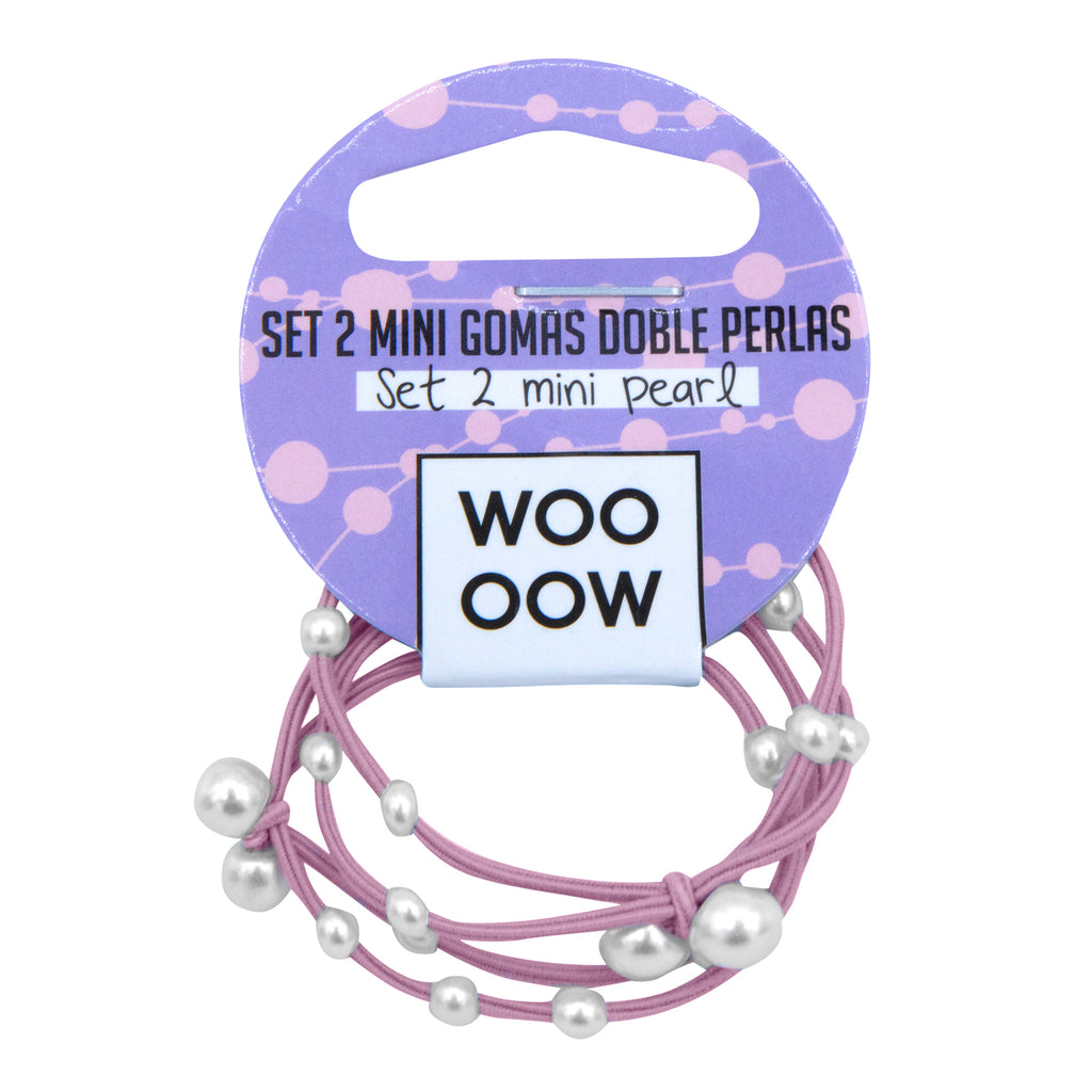 Set 2 Mini Gomas Doble Perlas