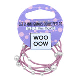 Set 2 Mini Gomas Doble Perlas