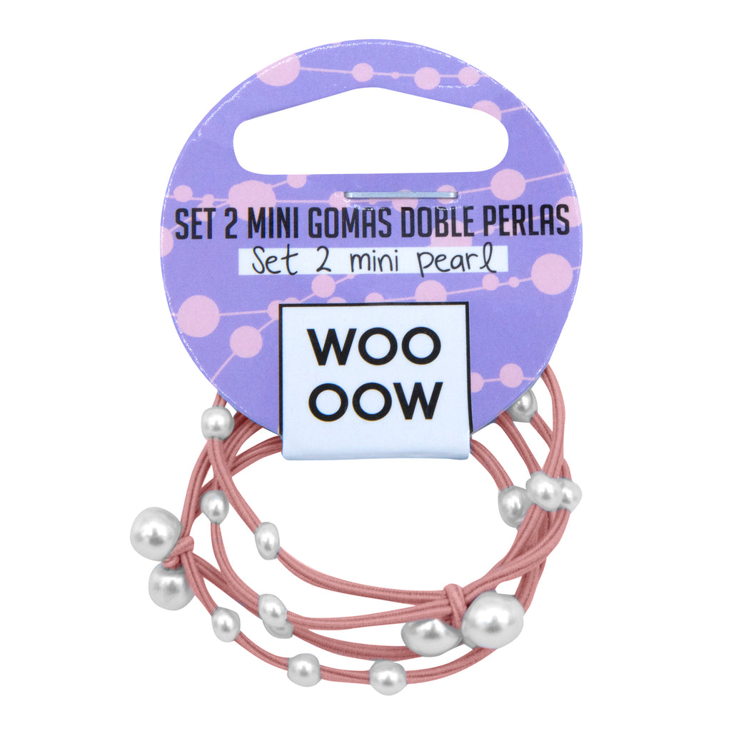 Set 2 Mini Gomas Doble Perlas