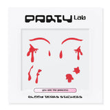 Party Lab Blood Tears Stickers