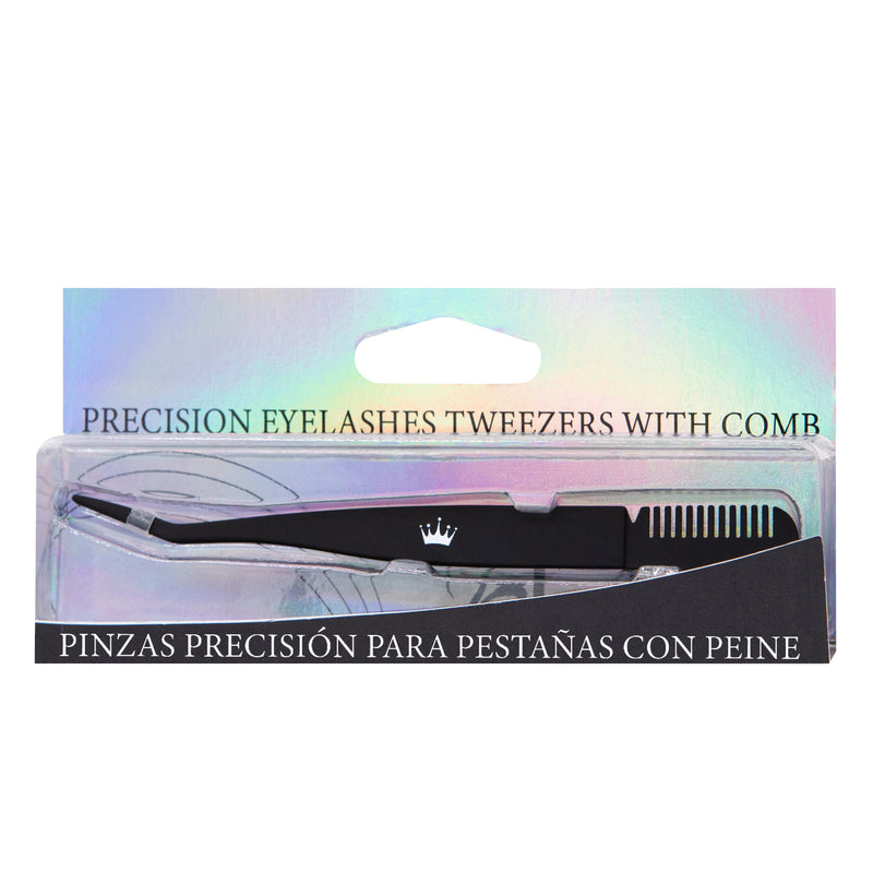 Flash Lash Pinzas de Precisión Para Pestañas con Peine