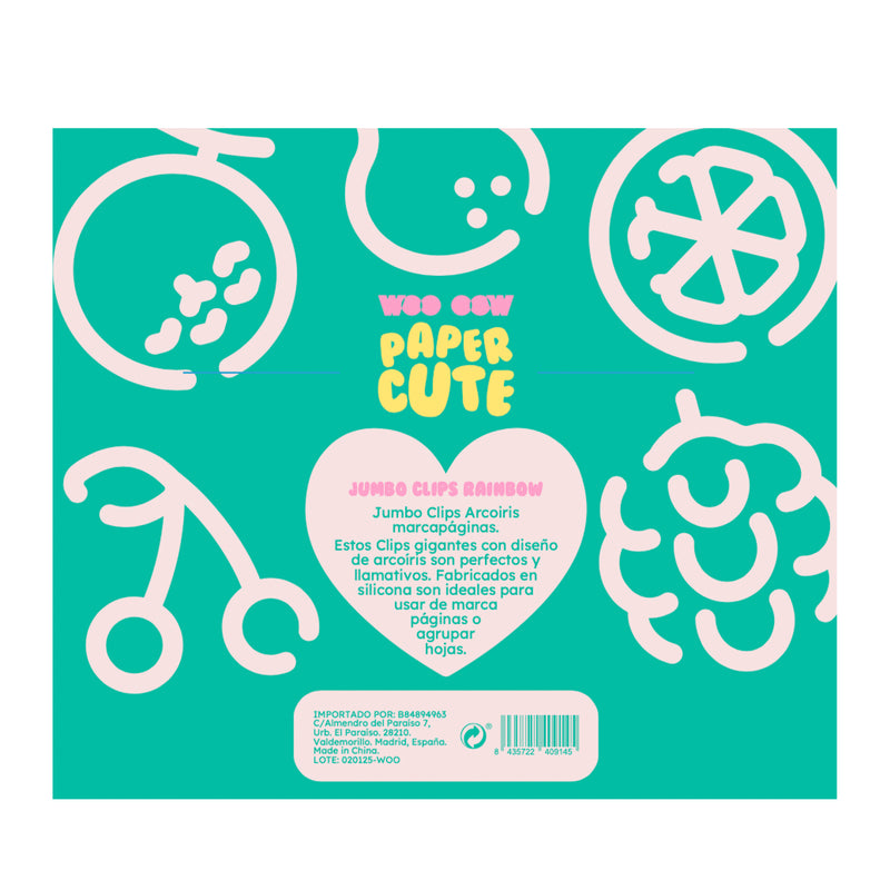 Jumbo Clips Marcapáginas Rainbow
