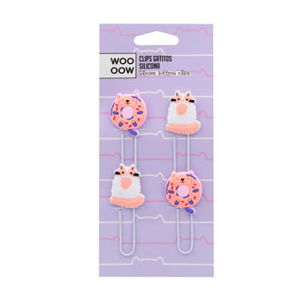 Clips Gatitos Silicona