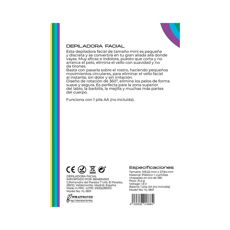 Depiladora Facial Mini