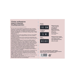 Cinta Adhesiva Multiposición Nude