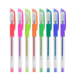 Set 8 Bolígrafos Gel con Purpurina
