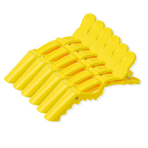 Set 6 Pinzas Clip Peinados Amarillo