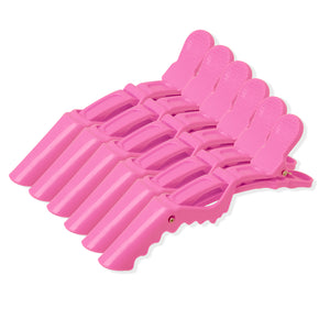 Set 6 Pinzas Clip Peinados Rosa