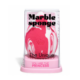 Must Have Marble Sponge Esponja de Maquillaje con Soporte Limpiador