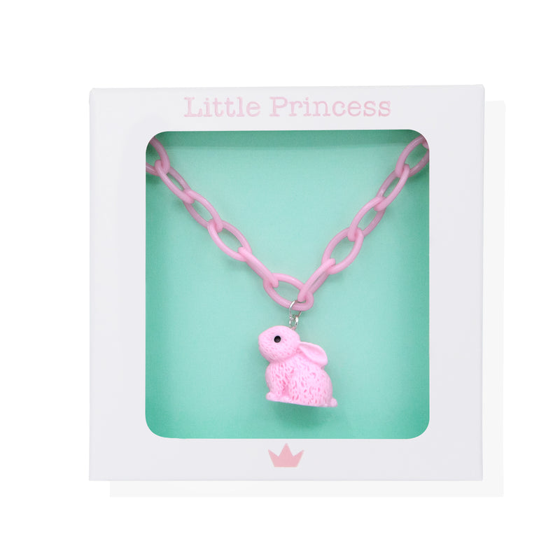 Little Princess Collar Conejito Eslabones Rosa