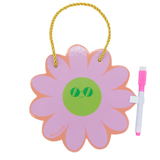 Pizarra con rotulador Flower