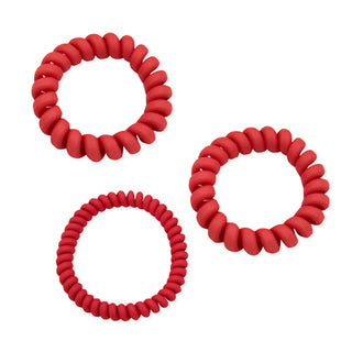 Oh My Hair Set 3 Gomas Cable Rojo