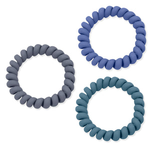 Oh My Hair Set 3 Gomas Cable Azul