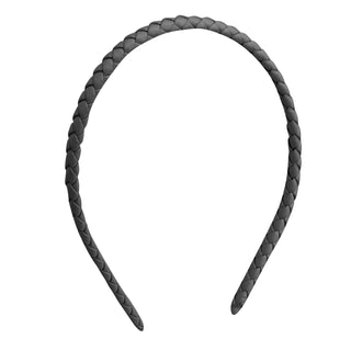 Oh My Hair Diadema Trenzada Fina Brillante Negro PU