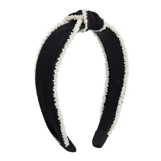 Oh My Hair Diadema Nudo Negra Detalle Abalorios