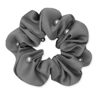 Oh My Hair Scrunchie Con Perlas Negro