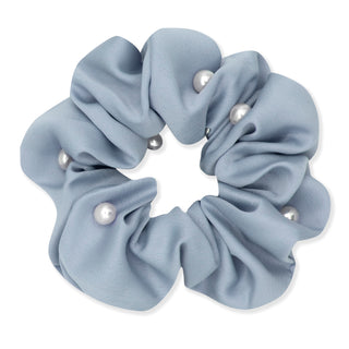Oh My Hair Scrunchie Con Perlas Azul