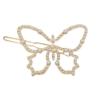 Oh My Hair Clip Mariposa Perlas