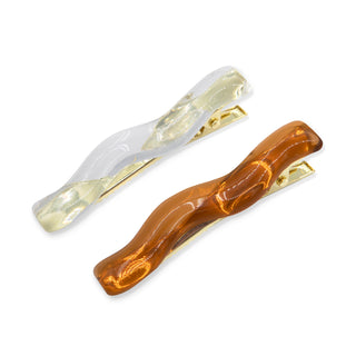 Oh My Hair Set 2 Clips Curvy Transparente
