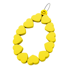Cuelga Móvil Corazones Amarillo