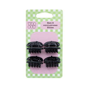 Set 4 Mini Pinzas de Agarre Fuerte
