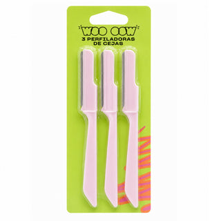 Set of 3 Pink Eyebrow Shapers
