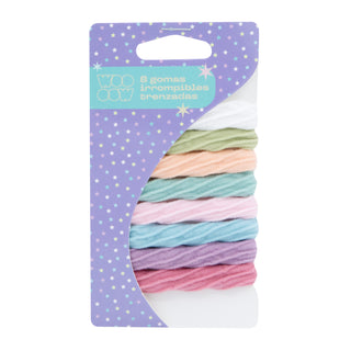 Set 8 Gomas Irrompibles Trenzadas