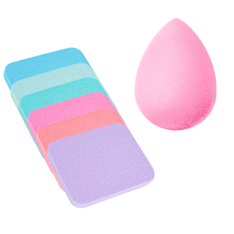 Set 7 Esponjas Makeup Mixtas Multicolor