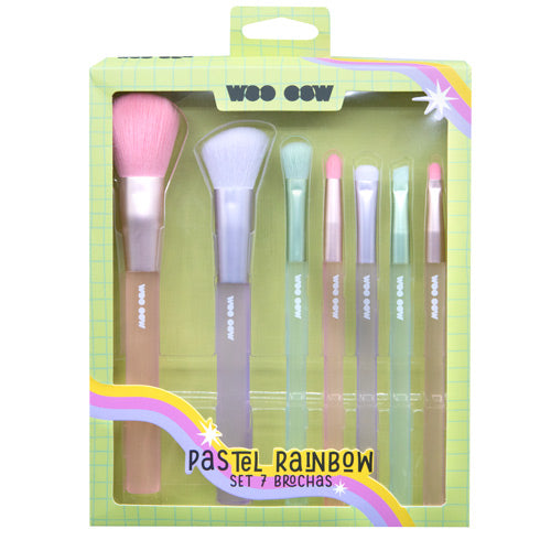 Pastel Rainbow Set 7 brochas