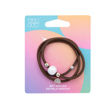 Set Gomas de Pelo Mocha