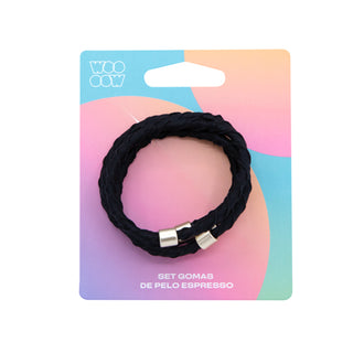 Set Gomas de Pelo Espresso