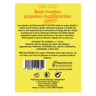 Papeles Matificantes Mattes