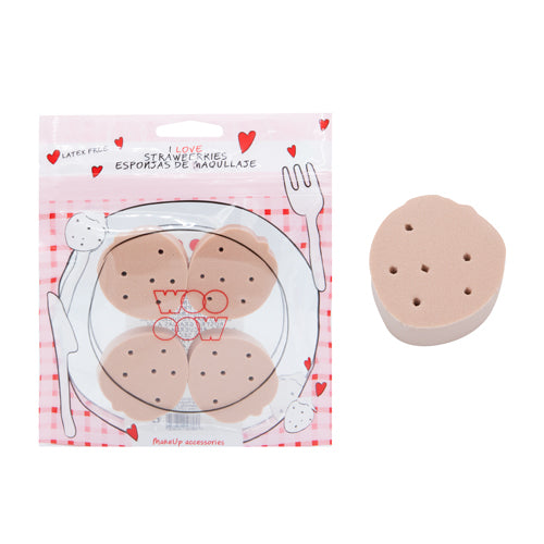 I Love Strawberries Esponjas de Maquillaje
